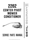 Gehl 2262 Mower Conditioner (903221) Service Parts Manual PDF Download
