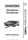 Gehl 2345 2365 Disc Mower Conditioner Parts Manual 908048A 2003