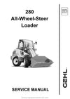 Gehl 280 All-Wheel-Steer Loader (918114A) Service Repair Manual PDF Download
