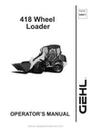 Gehl 418 Series II Wheel Loader Operator Manual 909877A PDF Download