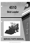 Gehl 4510 Skid-Steer Loader Service Parts Manual 904059A 1990