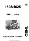 Gehl 4525 4625 Skid-Steer Loader Operator Manual 906698A PDF Download