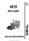 Gehl 4610 Skid-Steer Loader (906014A) Service Parts Manual