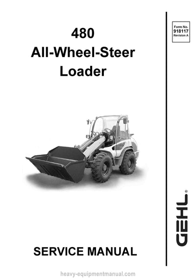 Gehl 480 All-Wheel-Steer Loader (918117A) Service Manual PDF Download