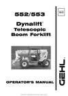 Gehl 552 553 Telescopic Boom Forklift Operator Manual 908424A PDF Download