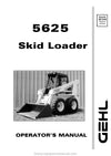 Gehl 5625 Skid-Steer Loader Operator Manual 907248A - PDF Download