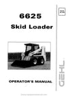 Gehl 6625 Skid-Steer Loader Operator Manual 907268A PDF Download