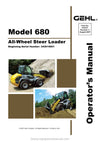 Gehl 680 All-Wheel-Steer Loader Operator Manual 918121C PDF Download