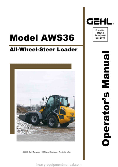 Gehl 680 All-Wheel-Steer Loader Operator Manual 918264C PDF Download
