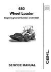 Gehl 680 Wheel Loader (918123A) Service Repair Manual Download PDF