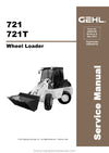 Gehl 721 721T Wheel Loader (50940188A) Service Repair Manual PDF