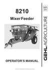 Gehl 8210 Mixer Feeder Operators Manual 908015A 1998