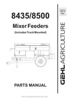 Gehl 8435 8500 Mixer Feeder Parts Manual 909749B 2002