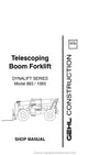 Gehl 883 1083 Telescoping Boom Forklift Service Repair Manual (907330) PDF Download