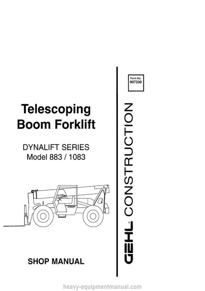 Gehl 883 1083 Telescoping Boom Forklift Service Repair Manual (907330) PDF Download