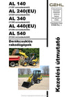 Gehl AL140 AL240 AL340 AL440 AL540 Articulated Loader Operator Manual 50940567A