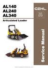 Gehl AL140 AL240 AL340 Articulated Loader (918274B) Service Repair Manual 