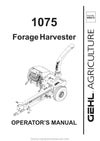 Gehl CB 1075 Forage Harvesters Operators Manual 908018A 1999