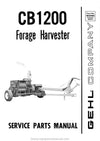 Gehl CB1200 Forage Harvester Service Parts Manual 902495
