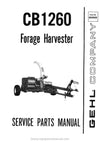 Gehl CB 1260 Forage Harvester Service Parts Manual 903628A 1986