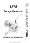 Gehl CB 1275 Forage Harvesters Operators Manual 908011A 1999