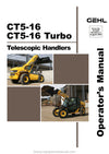 Gehl CT5-16 CT5-16 Turbo Telescopic Handler Operator Manual 913225C