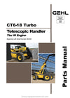 Gehl CT6-18 Turbo Telescopic Handler SN 263330 and Up Parts Manual 913347A 2009
