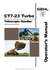 Gehl CT7-23 Turbo Telescopic Handler Operator Manual 913343A PDF Download
