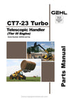 Gehl CT7-23 Turbo Telescopic Handler (913332B) Parts Manual SN 263524 and Up 