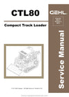 Gehl CTL80 Compact Track Loader (908311C) Service Repair Manual PDF Download
