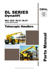 Gehl DL6-12H DL6L DL8H DL8L DL10H DL10L DL12H Telescopic Handlers Parts Manual 907878D 2008