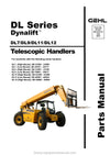 Gehl DL7H DL7L DL9H DL9L DL11H Telescopic Handler Parts Manual 913337D 2013