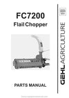 Gehl FC7200 Flail Chopper Parts Manual Download PDF