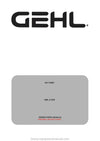 Gehl GBL-X-920 Backhoe loader (53112680EN) Operator Manual PDF Download