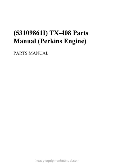 Gehl GBL-X-920 Parts Manual 53112679B 2023