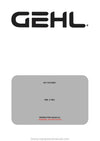 Gehl GBL X 900 Backhoe Loader (53112218C) Operator Manual PDF Download