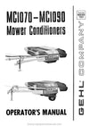 Gehl GMC1070 MC1090 Mower Conditioner Operators Manual 902359A