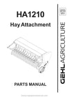 Gehl HA 1210 Hay Attachment Parts Manual Download PDF