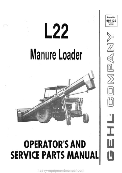 Gehl L22 Manure Loader (904122A) Parts Manual PDF Download