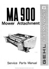 Gehl MA900 Mower Attachment Service Parts Manual Download PDF