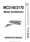 Gehl MC2140 MC2170 Mower Conditioner Operators Manual 904985A 1990