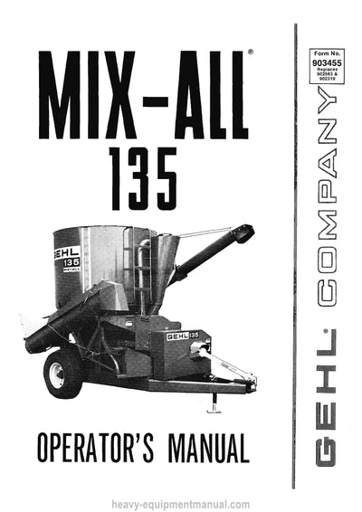 Gehl MX-ALL 135 Operator Manual 903455 - PDF Download