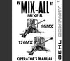 Gehl Mix-all 95MX, 120MX Mixer Operator Manual