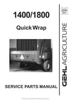 Gehl 1400 1800 Quick Wrap Parts Manual Download PDF