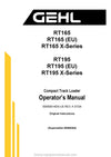 Gehl R135 R150 R165 R190 Compact Track Loader (50950614A) Operator Manual PDF