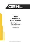 Gehl R135 Skid-Steer Loader SN 195600 and Before Parts Manual 50940340E 2019