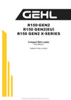 2020 Gehl R150 GEN2 Compact Skid Loader (50950515A) Parts Manual SN 199001 & Up 