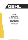 Gehl R150 Skid-Steer Loader (50940341E) Parts Manual SN 199000 and Before