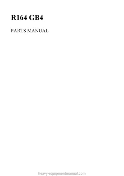 2023 Gehl R164 GB4 Compact Loader (50114329B) Parts Manual PDF Download