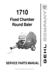 Gehl RB 1710 Fixed Chamber Round Baler Service Parts Manual Download PDF